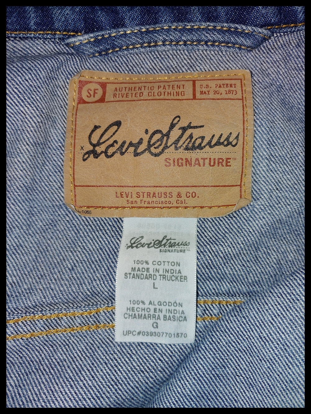 Levi's Signature Denim Trucker Jacker *please read* - Picture 8 of 8